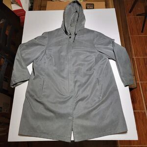 Fleet Street Trench Coat w/ Detachable Hood and Lining - Size 2X